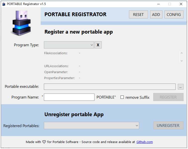 PORTABLE Registrator截图