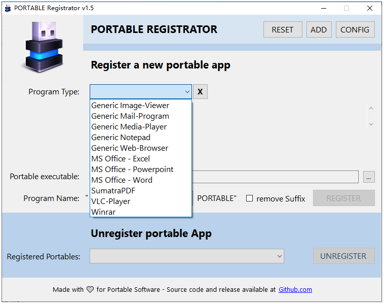 PORTABLE Registrator截图