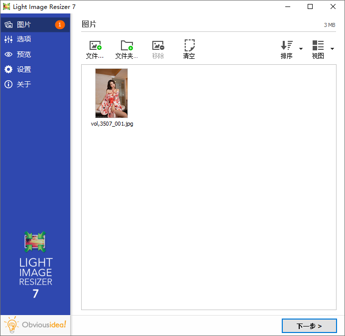 Light Image Resizer截图