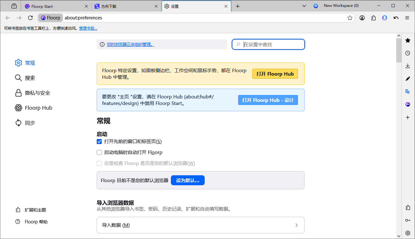 Floorp Browser截图