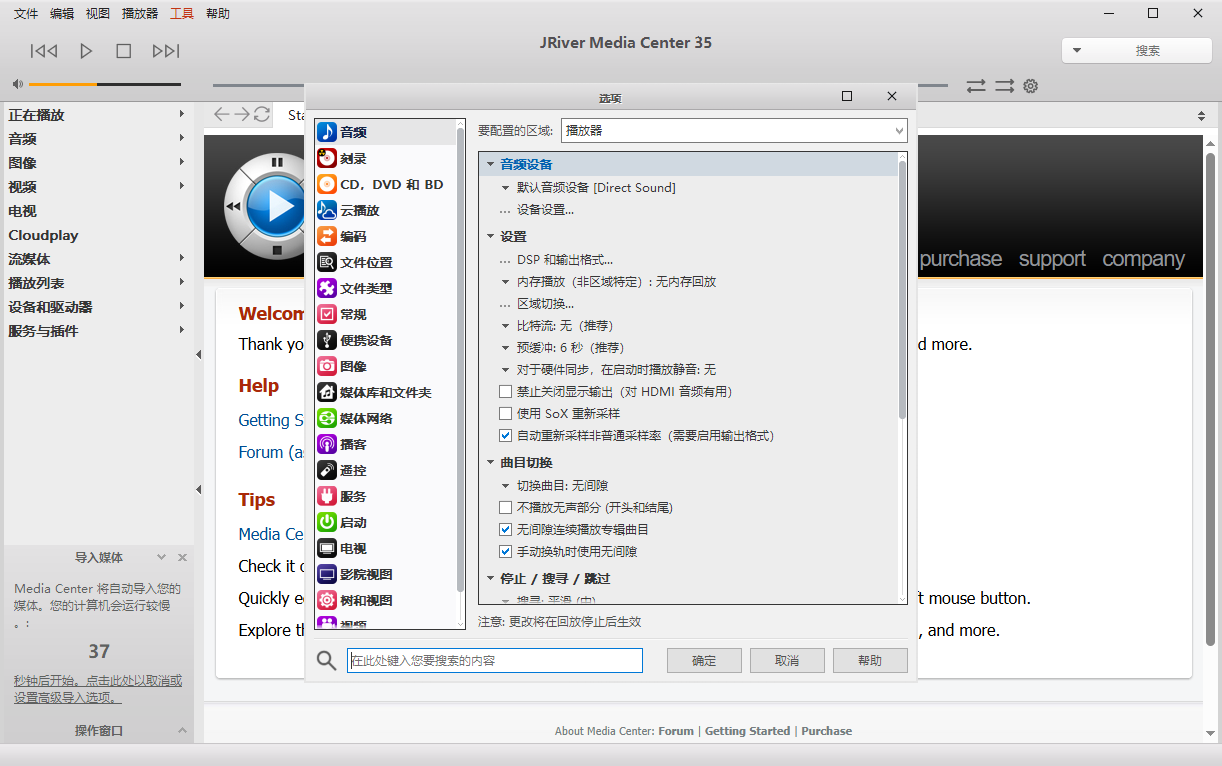 JRiver Media Center截图