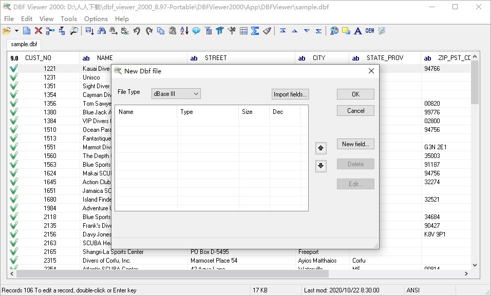 DBF Viewer 2000截图