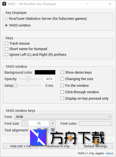 Yet Another Key Displayer截图