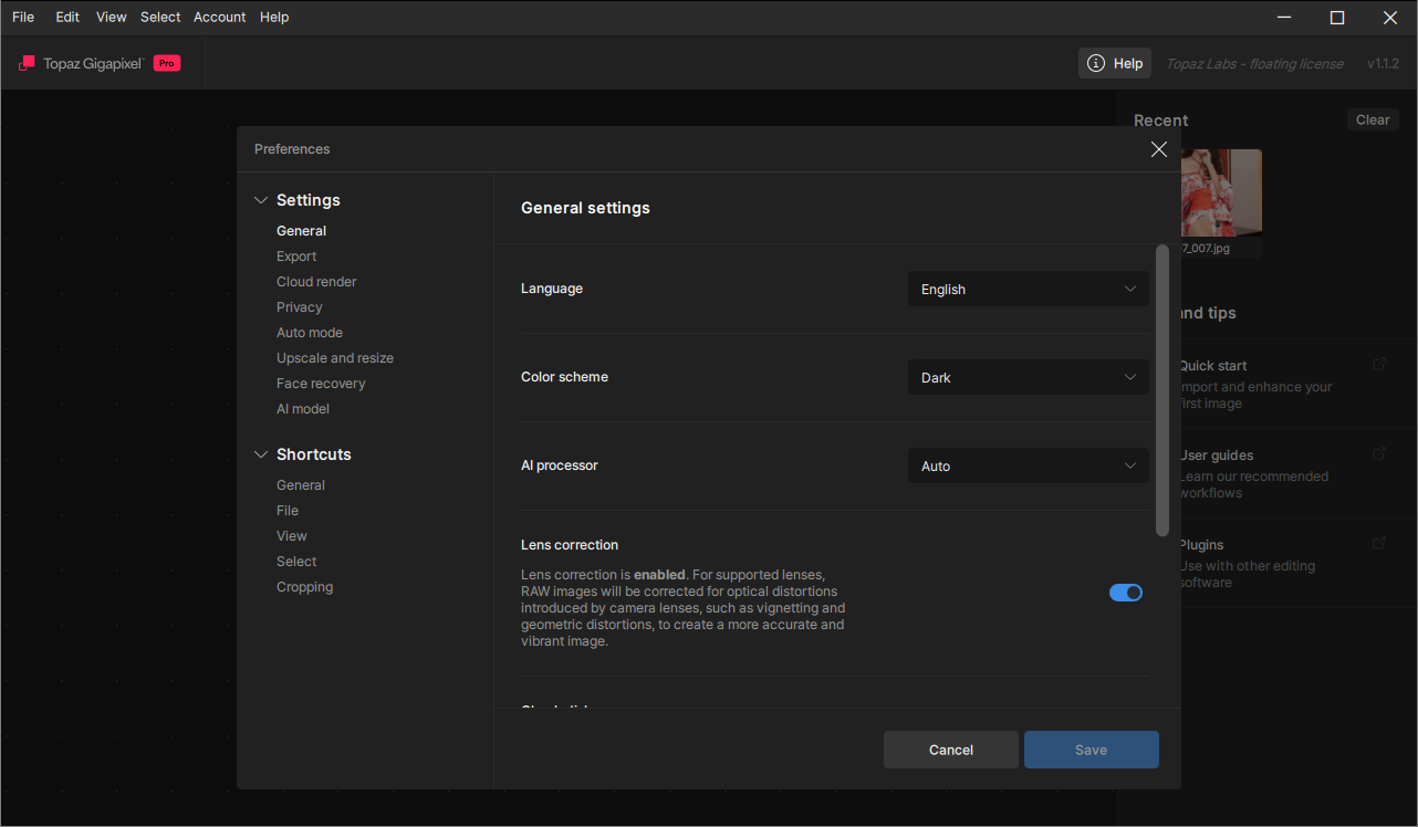 Topaz Gigapixel截图