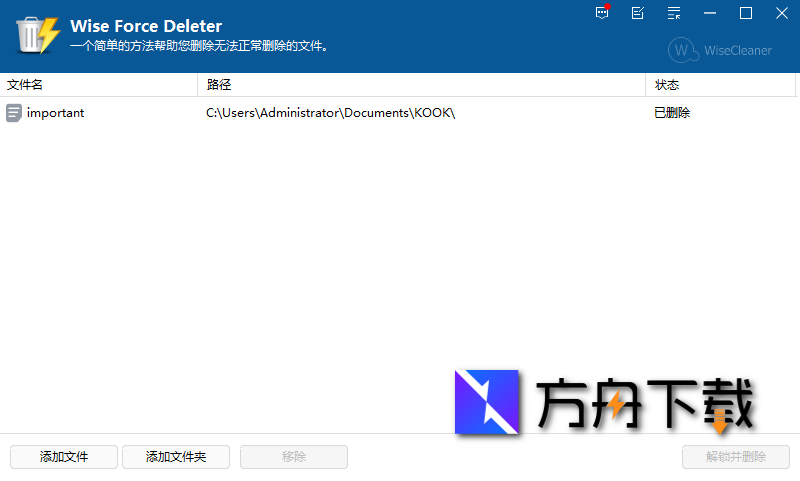 Wise Force Deleter截图