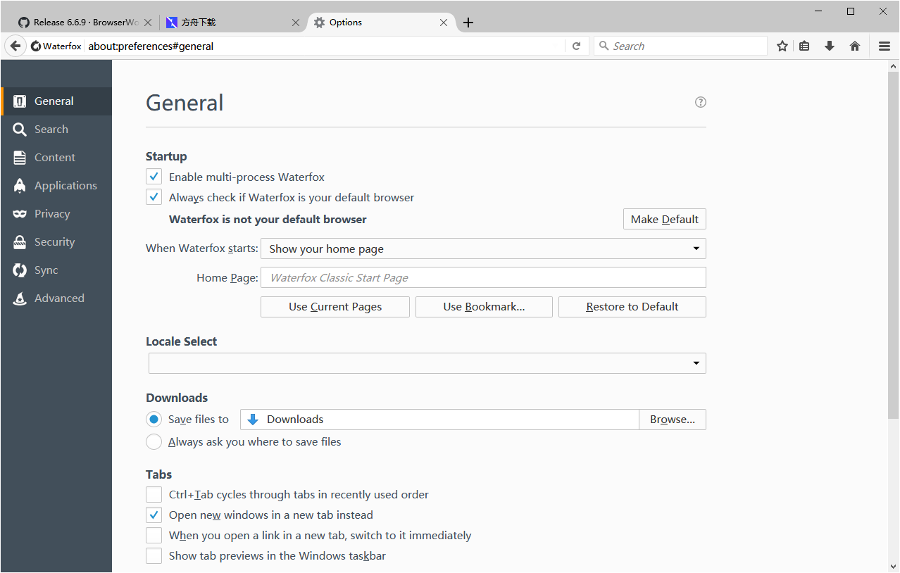Waterfox Classic截图