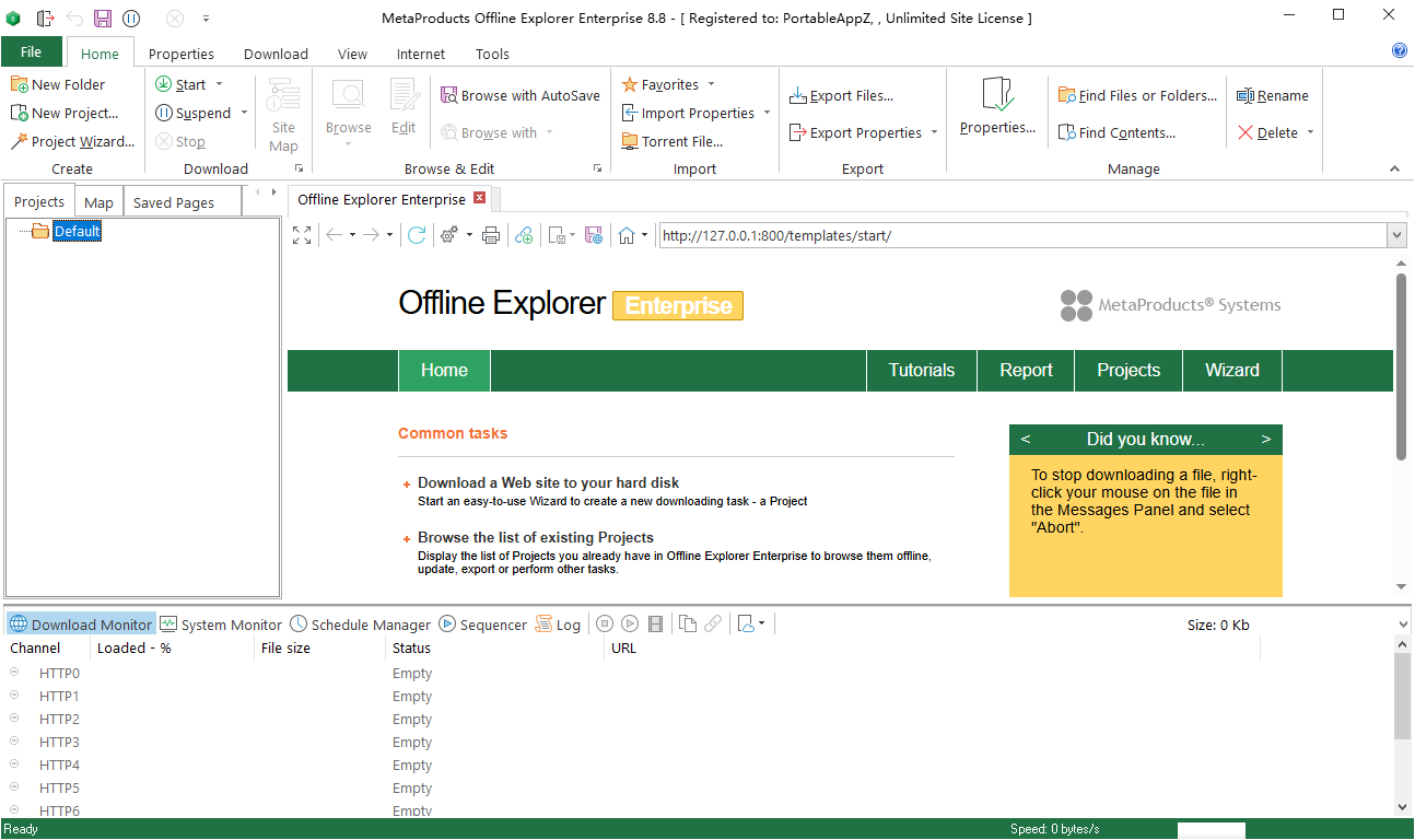 Offline Explorer截图