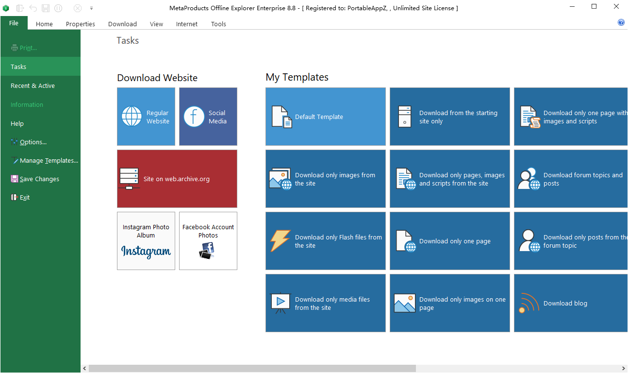 Offline Explorer截图