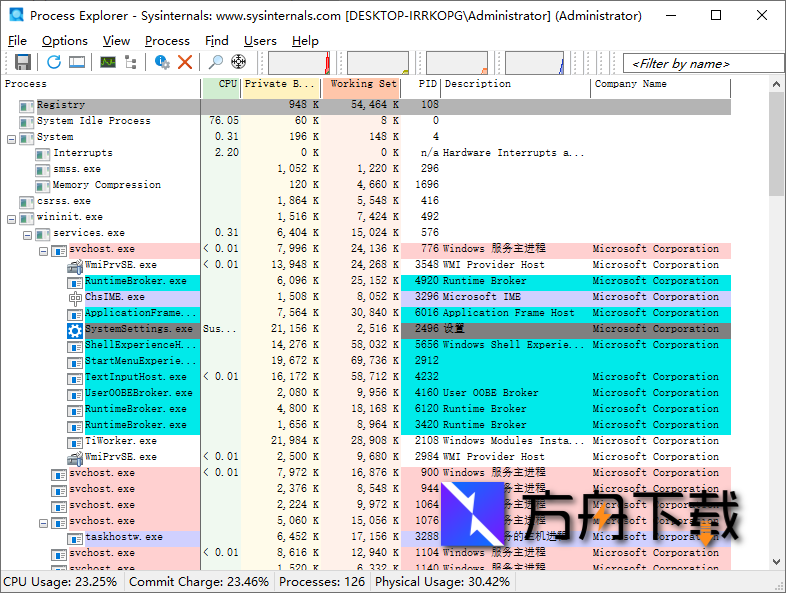 Process Explorer截图
