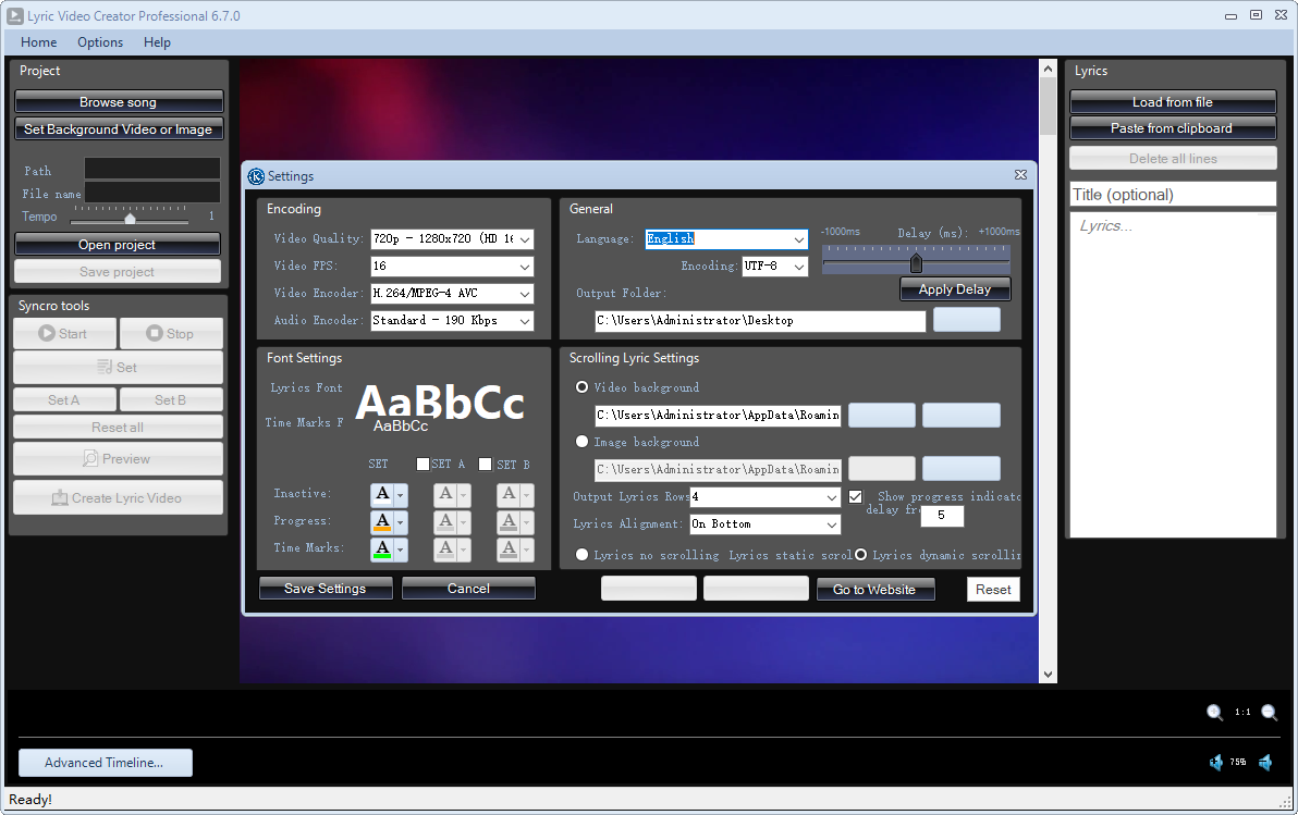 Lyric Video Creator截图