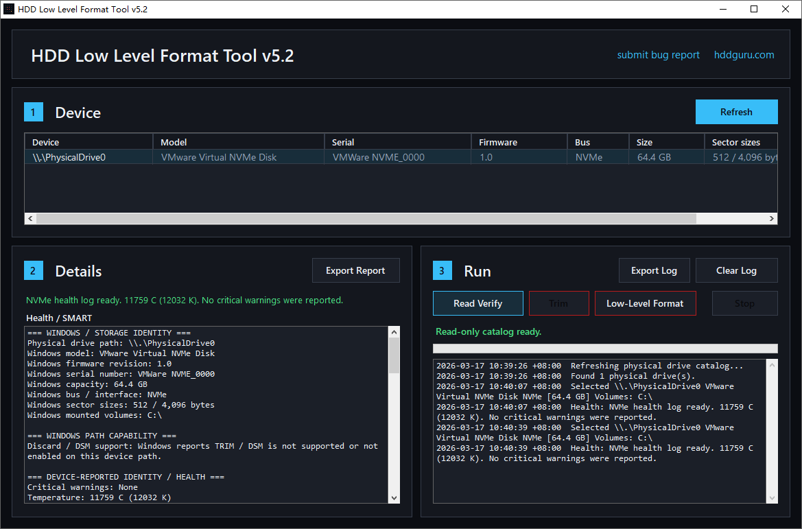 HDD Low Level Format Tool截图