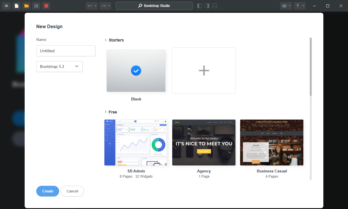 Bootstrap Studio截图