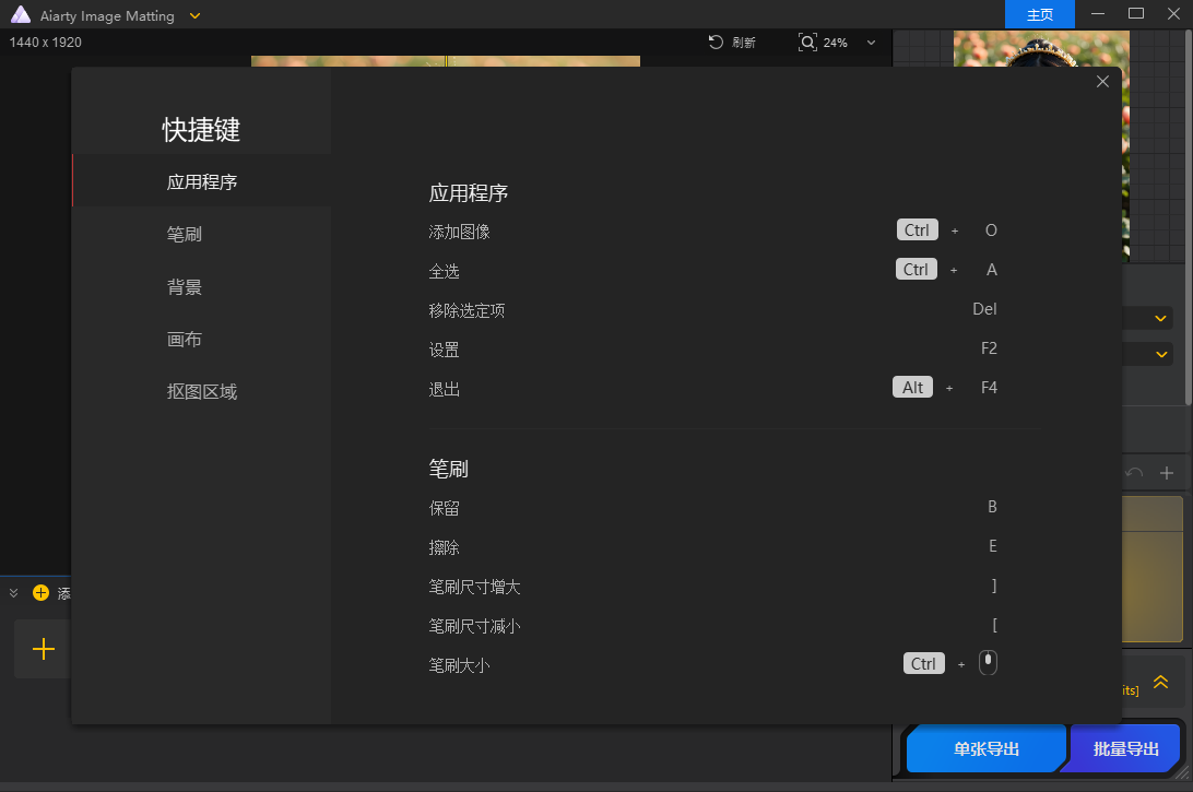 Aiarty Image Matting截图