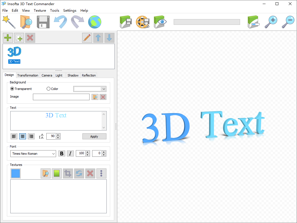 Insofta 3D Text Commander截图