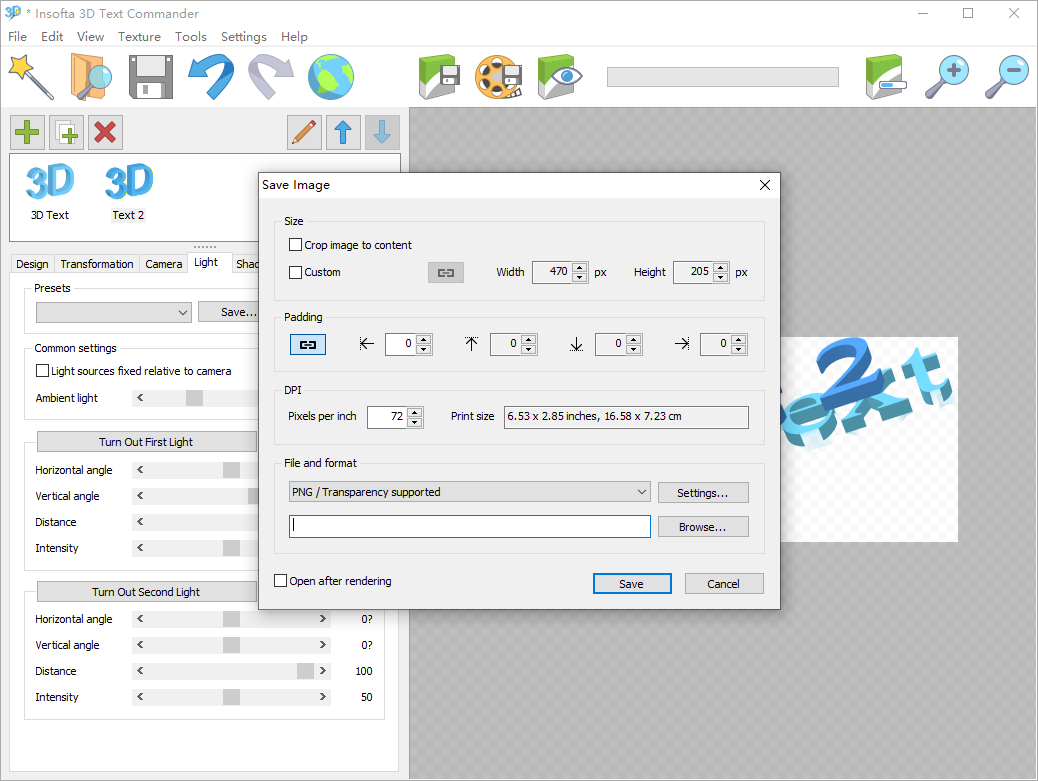 Insofta 3D Text Commander截图