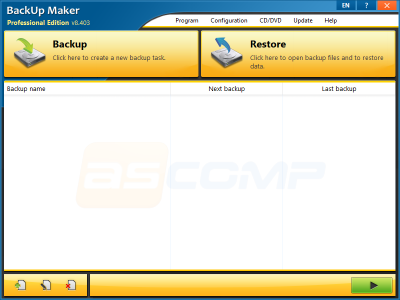 ASCOMP BackUp Maker截图