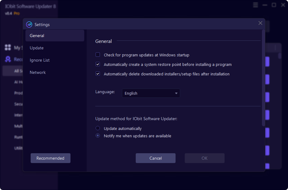 IObit Software Updater截图