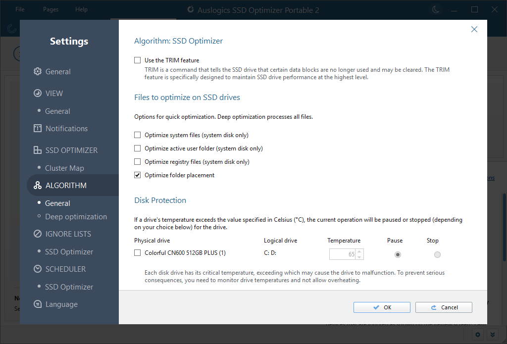 Auslogics SSD Optimizer截图