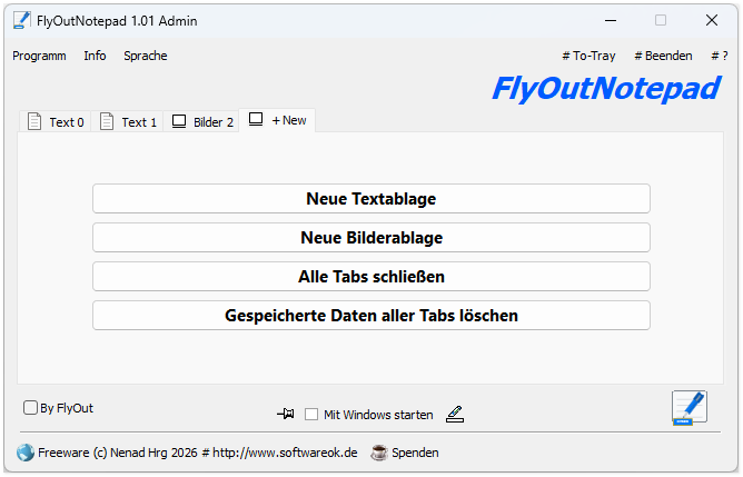 FlyOutNotePad截图