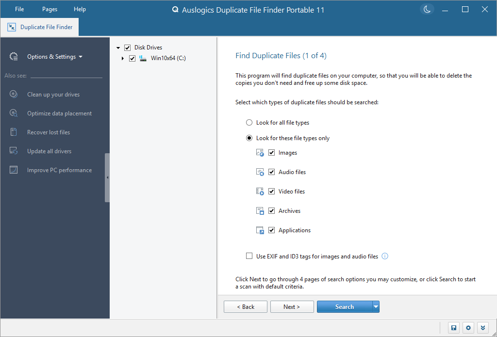 Auslogics Duplicate File Finder截图