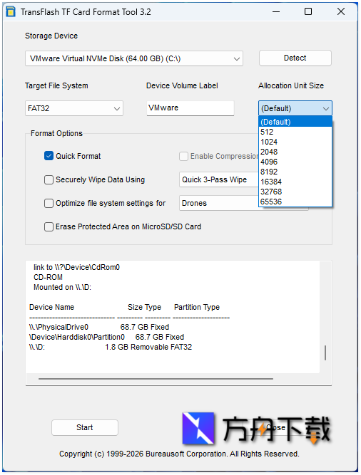 TransFlash TF Format Tool截图