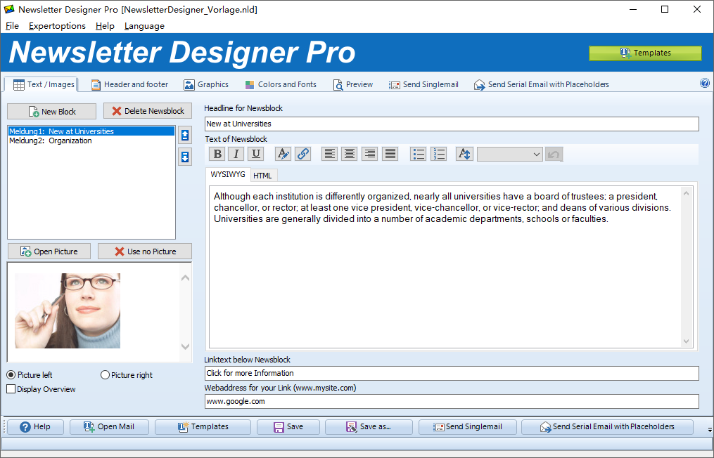 Newsletter Designer Pro截图