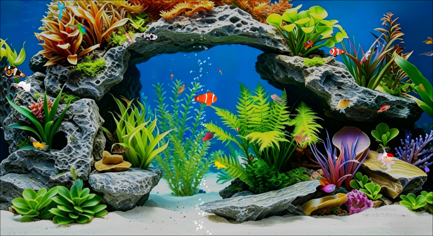 AI Aquarium Screensaver截图
