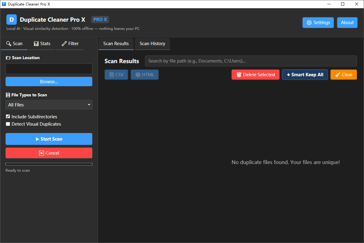 Duplicate Cleaner Pro X截图