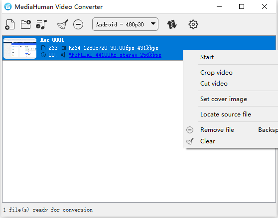 MediaHuman Video Converter截图