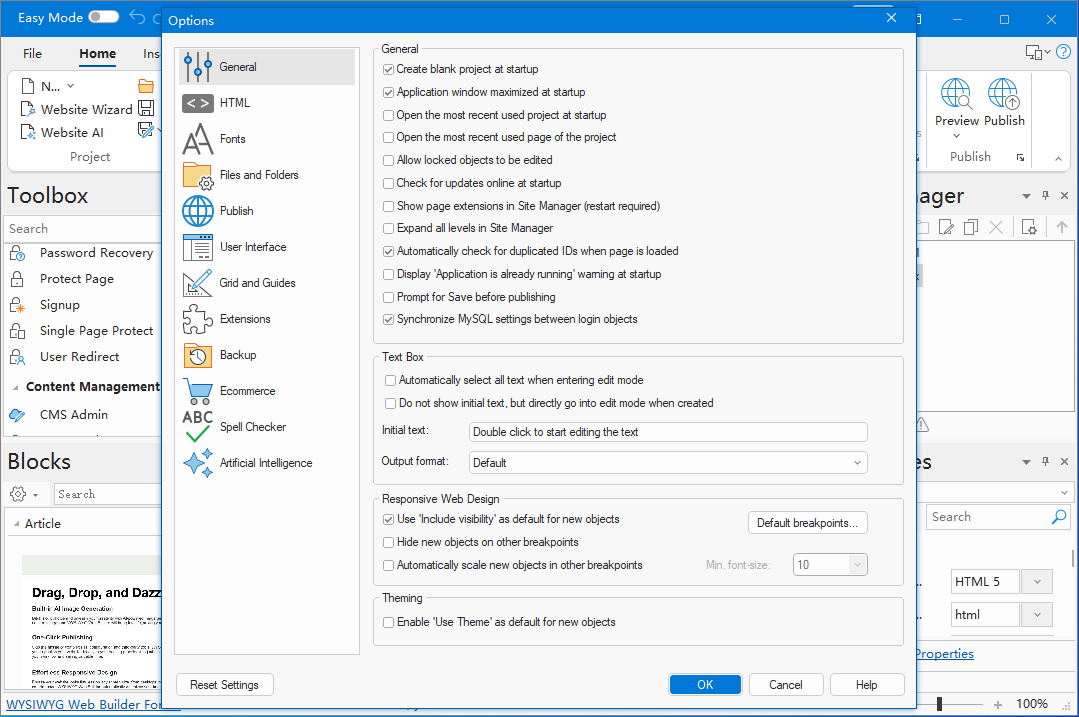 WYSIWYG Web Builder截图