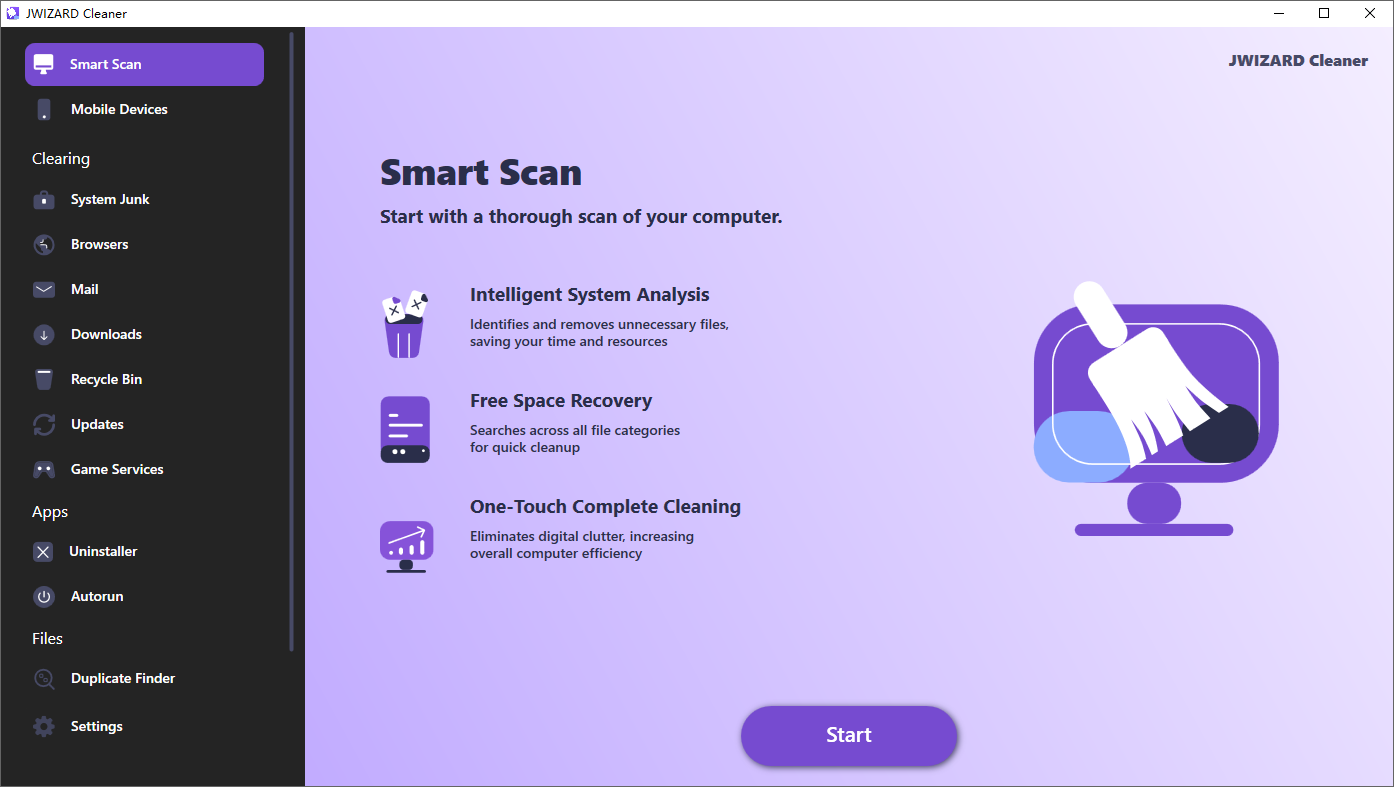 JWIZARD Cleaner截图