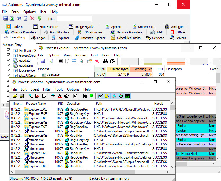 Sysinternals Suite截图
