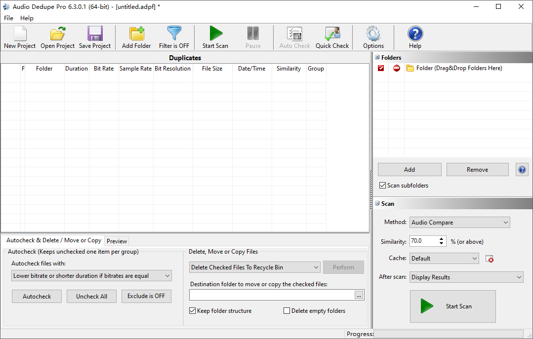 Audio Dedupe截图