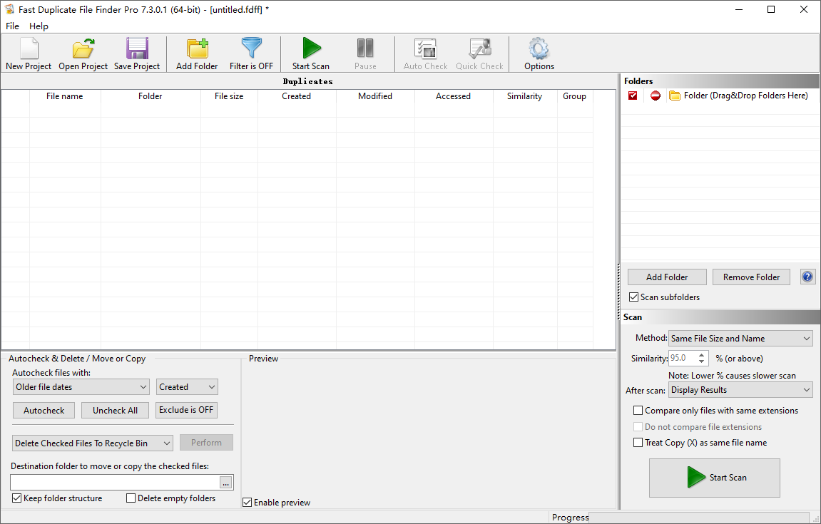 Fast Duplicate File Finder Pro截图