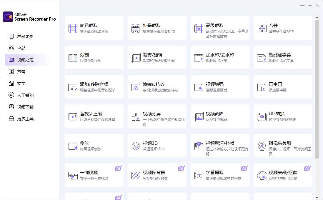 Gilisoft Screen Recorder Pro截图