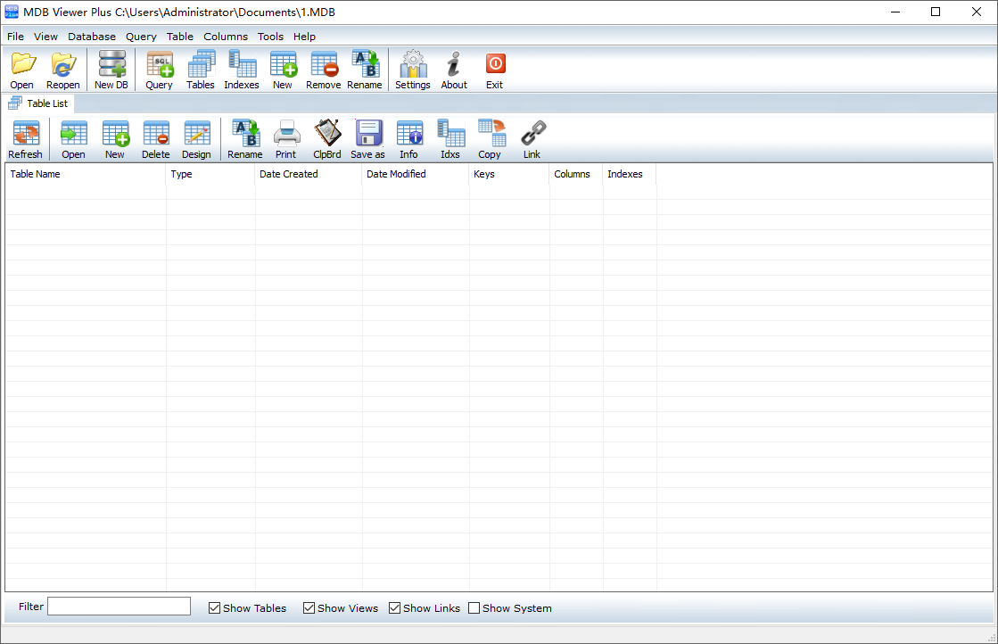 MDB Viewer Plus截图