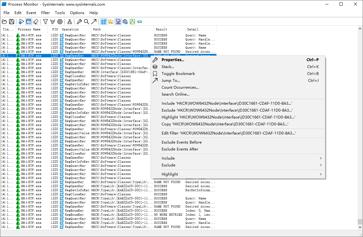 Process Monitor截图