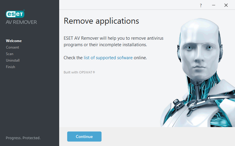 ESET AV Remover tool截图