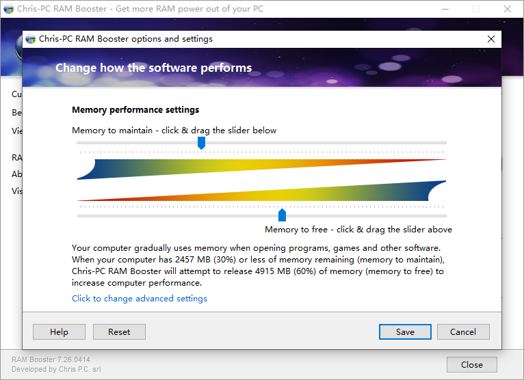 Chris-PC RAM Booster截图