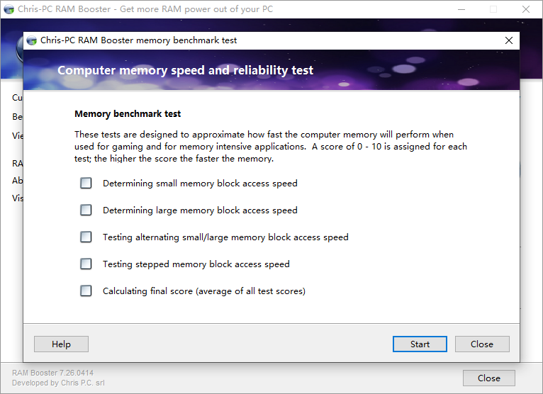 Chris-PC RAM Booster截图