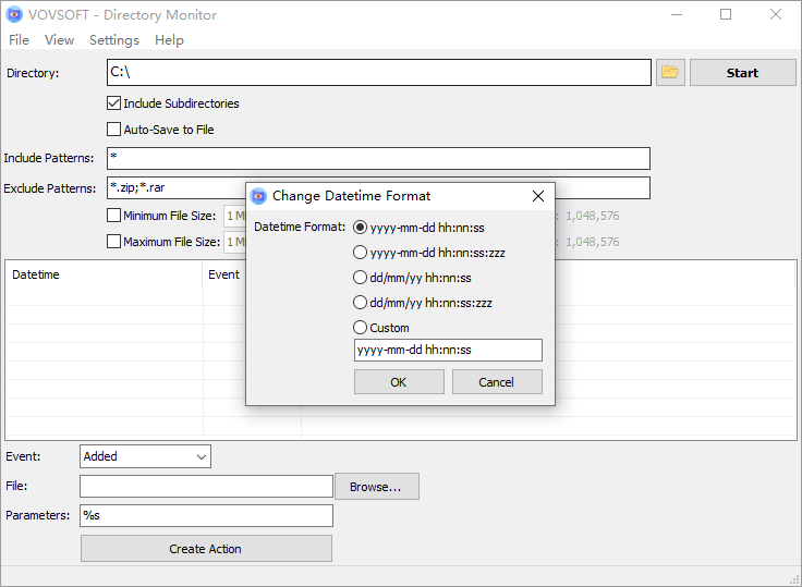 VovSoft Directory Monitor截图