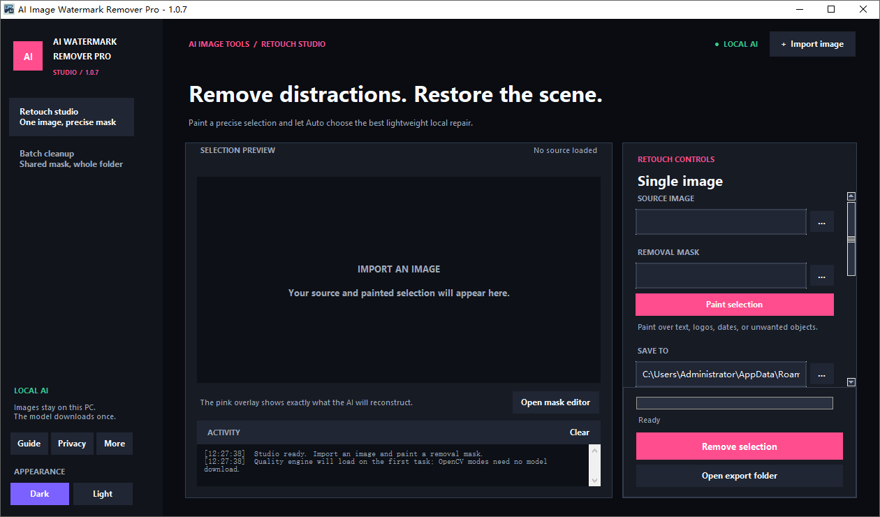 AI Image Watermark Remover Pro截图