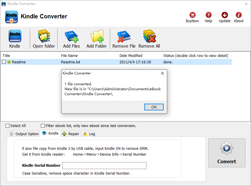 Kindle Converter截图