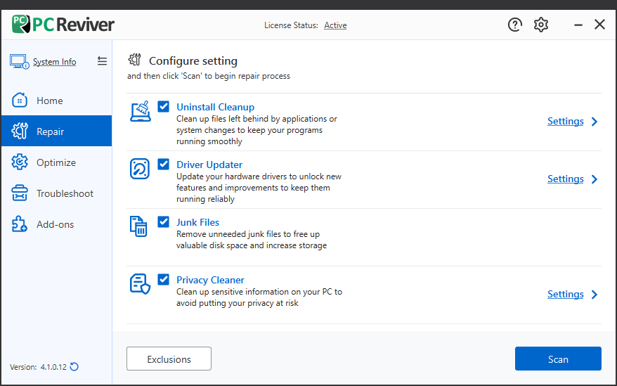 ReviverSoft PC Reviver截图