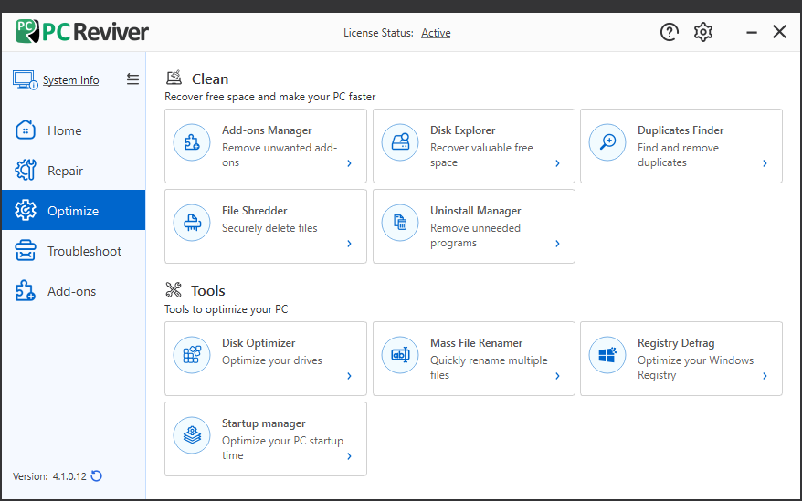 ReviverSoft PC Reviver截图