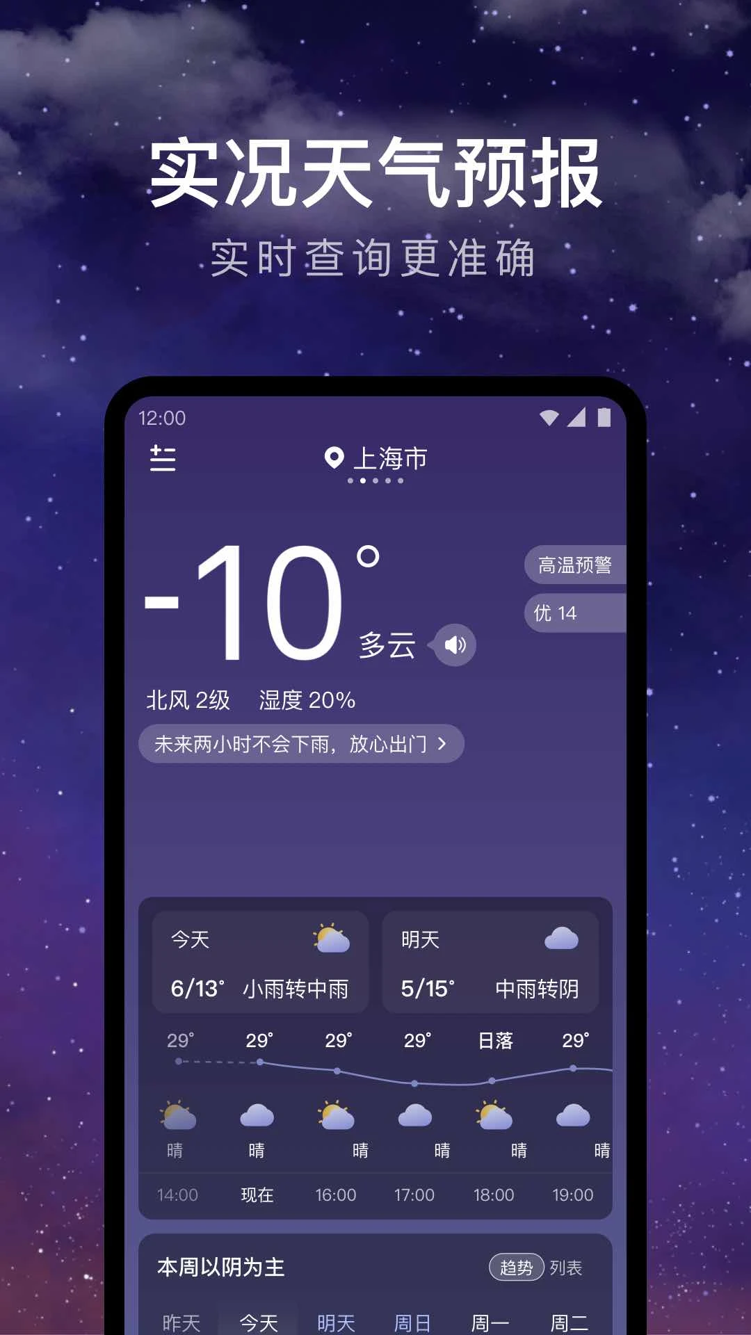 24小时天气截图