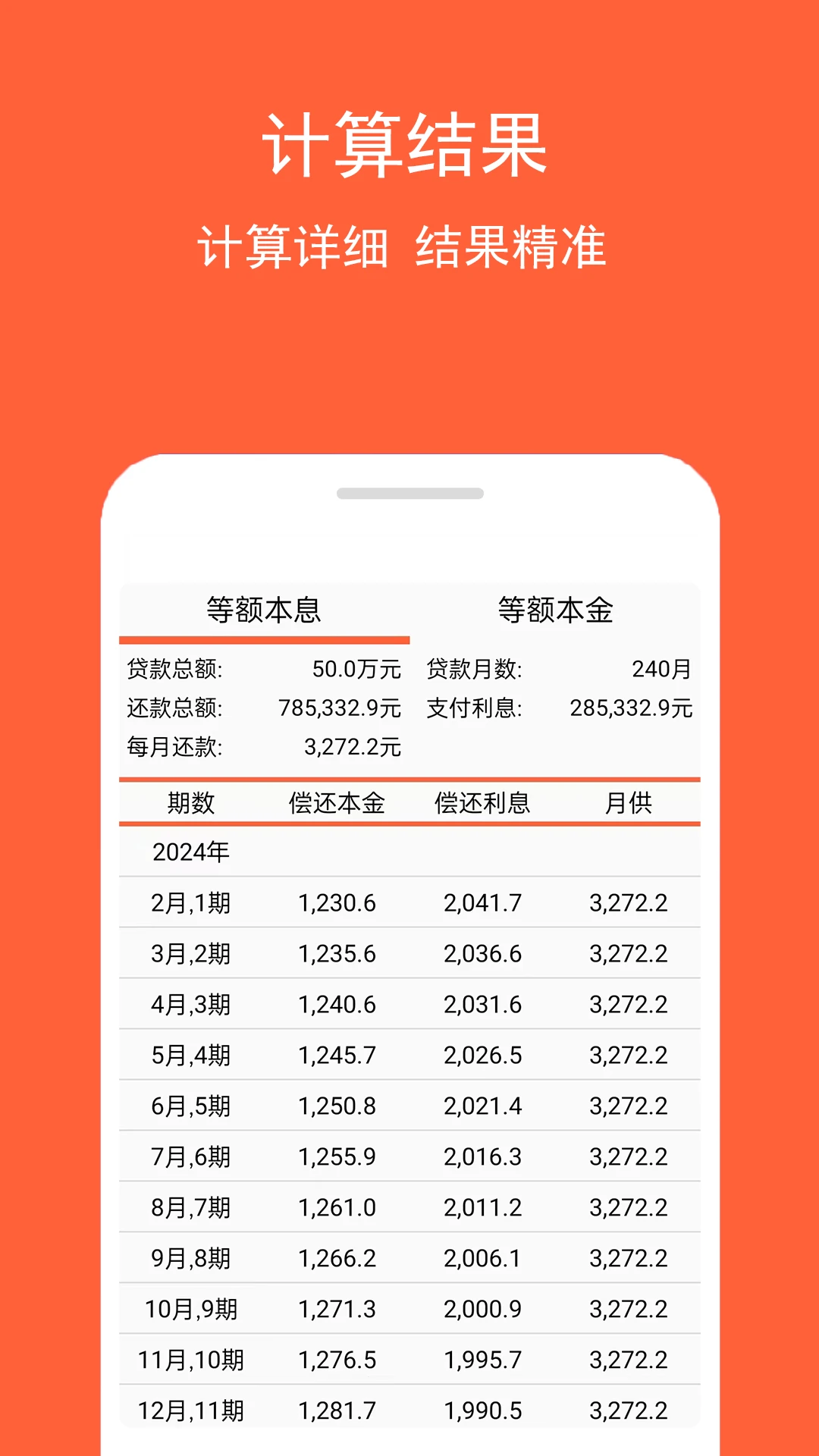 房贷计算神器截图