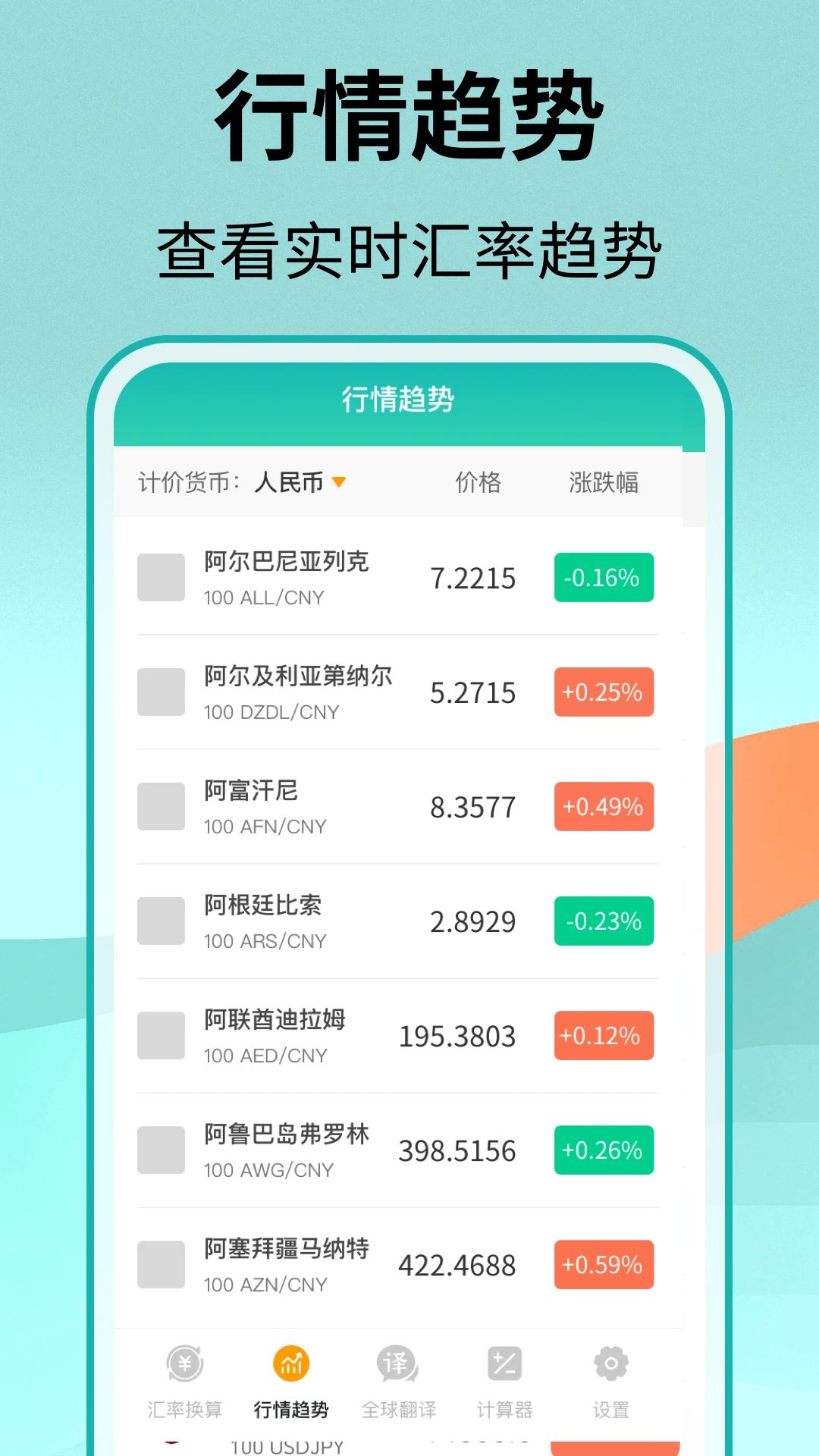极速汇率截图