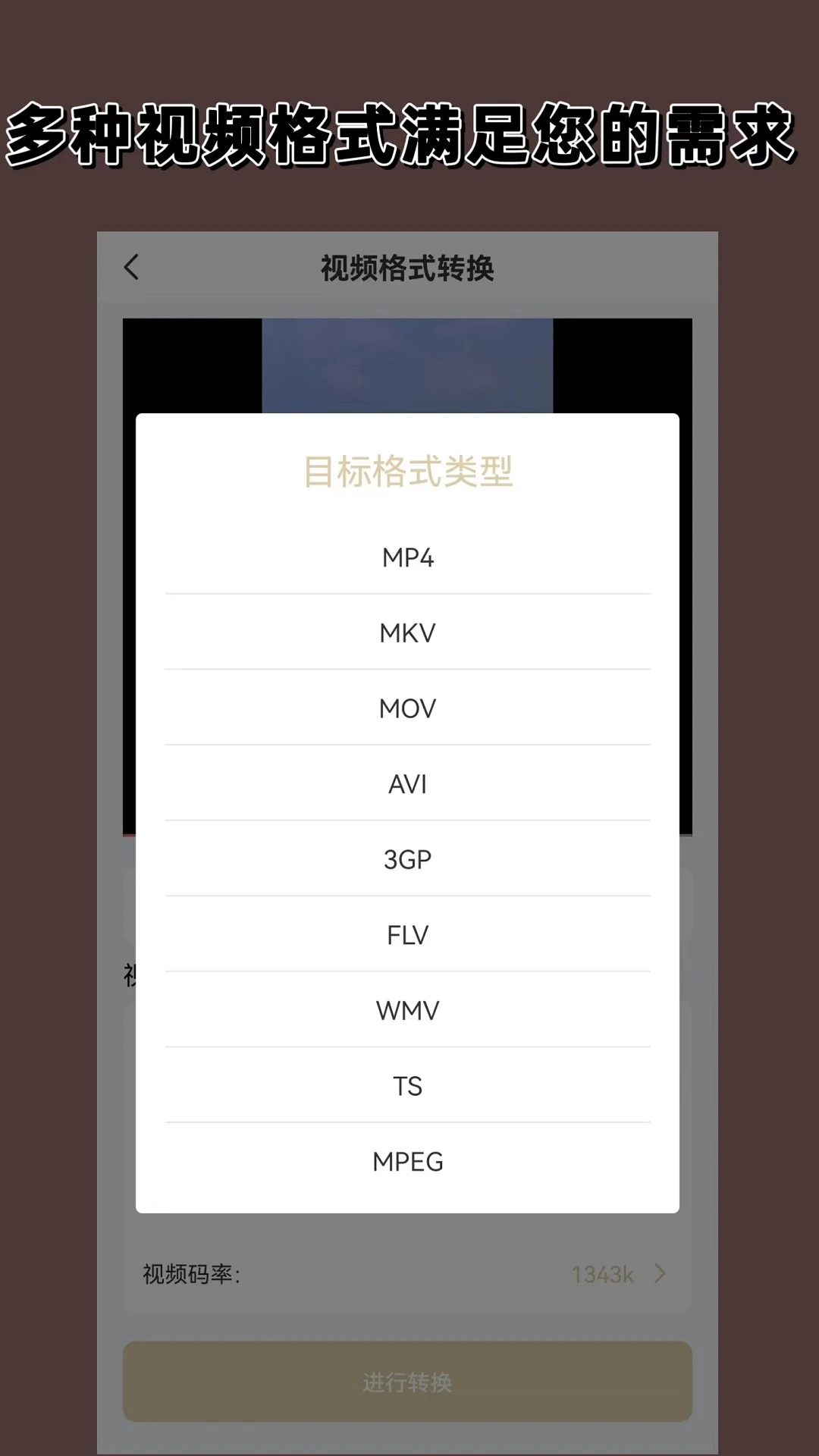 视频格式转换截图