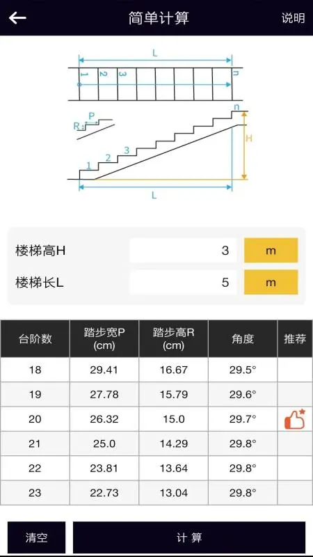 楼梯栏杆计算器截图